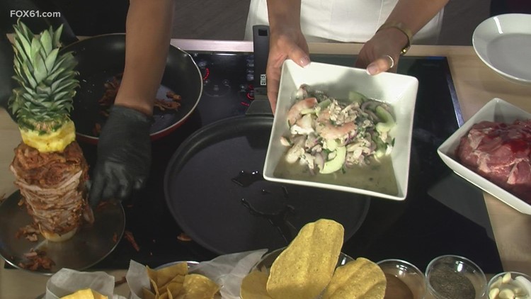 西哈特福德弗里达的墨西哥玉米卷和酸橘汁腌鱼食谱