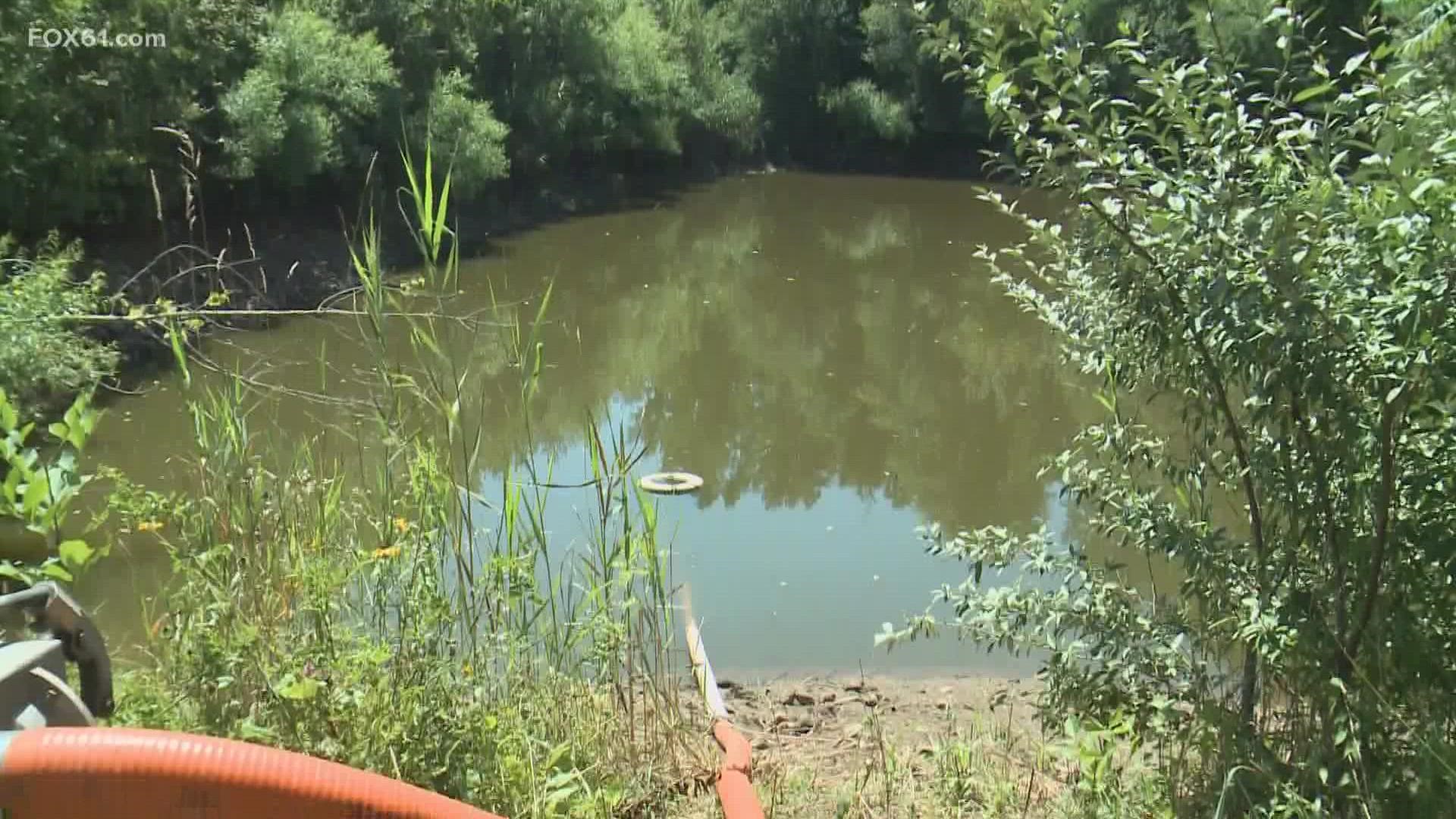 Water levels are down 4-5 feet from last year's numbers.