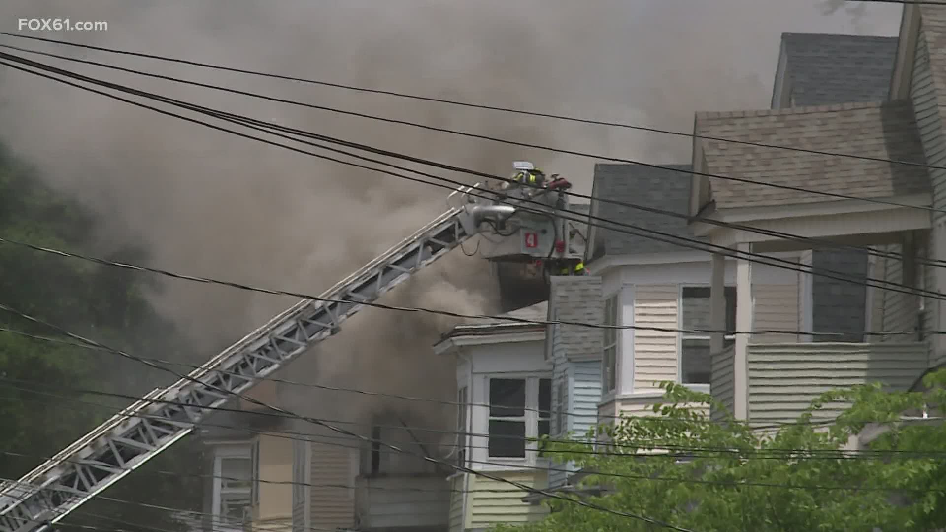 Everyone who was inside the home at the time of the fire was able to make it out safely.