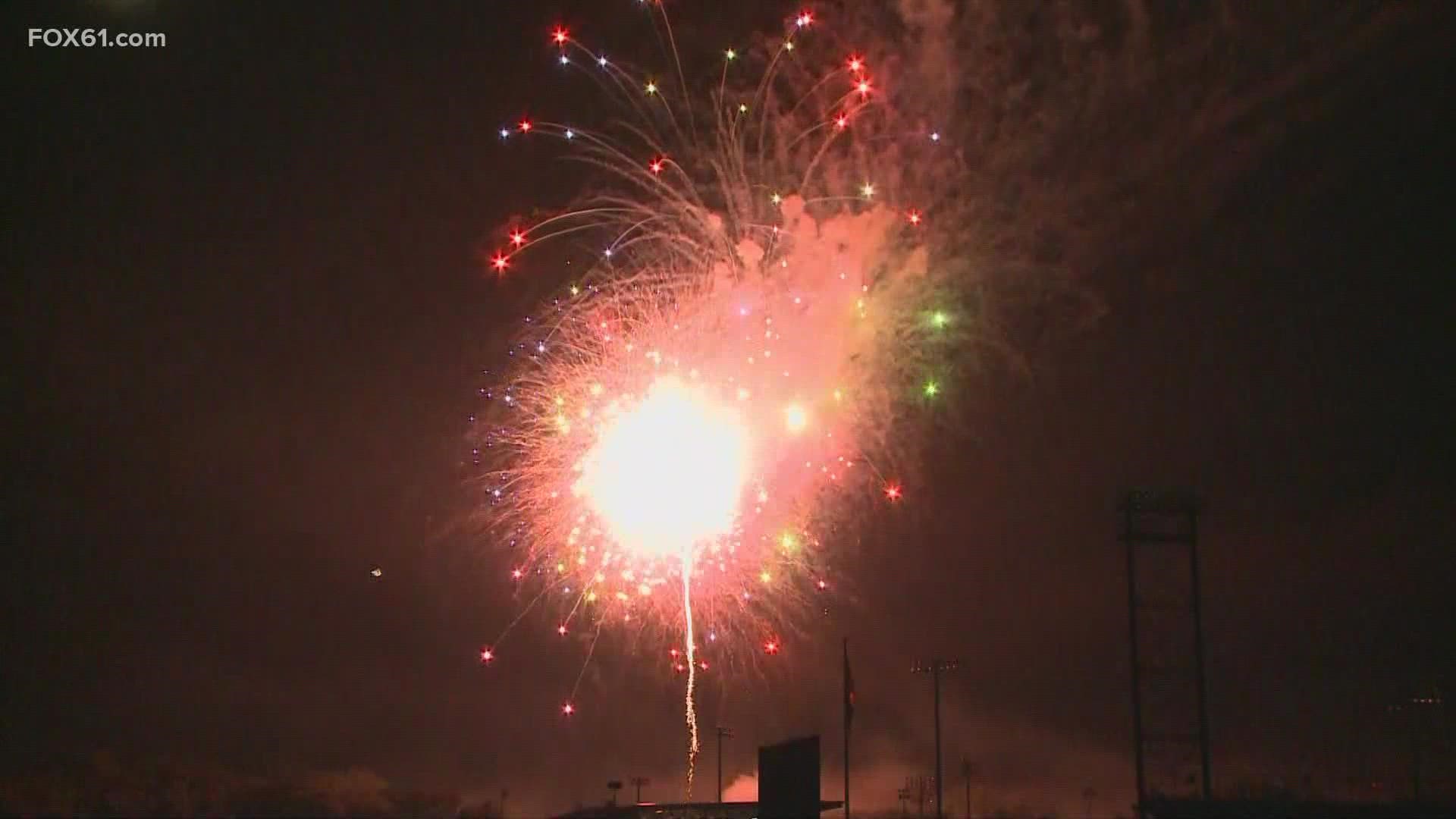 Families flocked to Willow Brook Park Monday night for New Britain's Great American Boom firework show.
