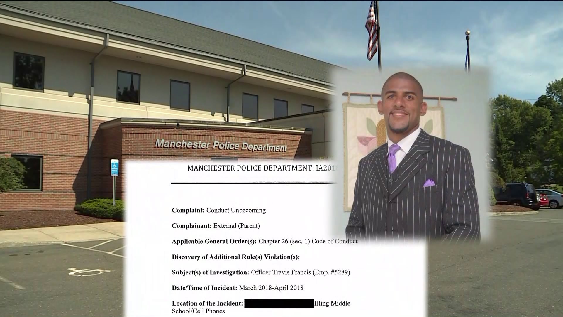 Manchester school resource officer fired; accused of inappropriate communication with students