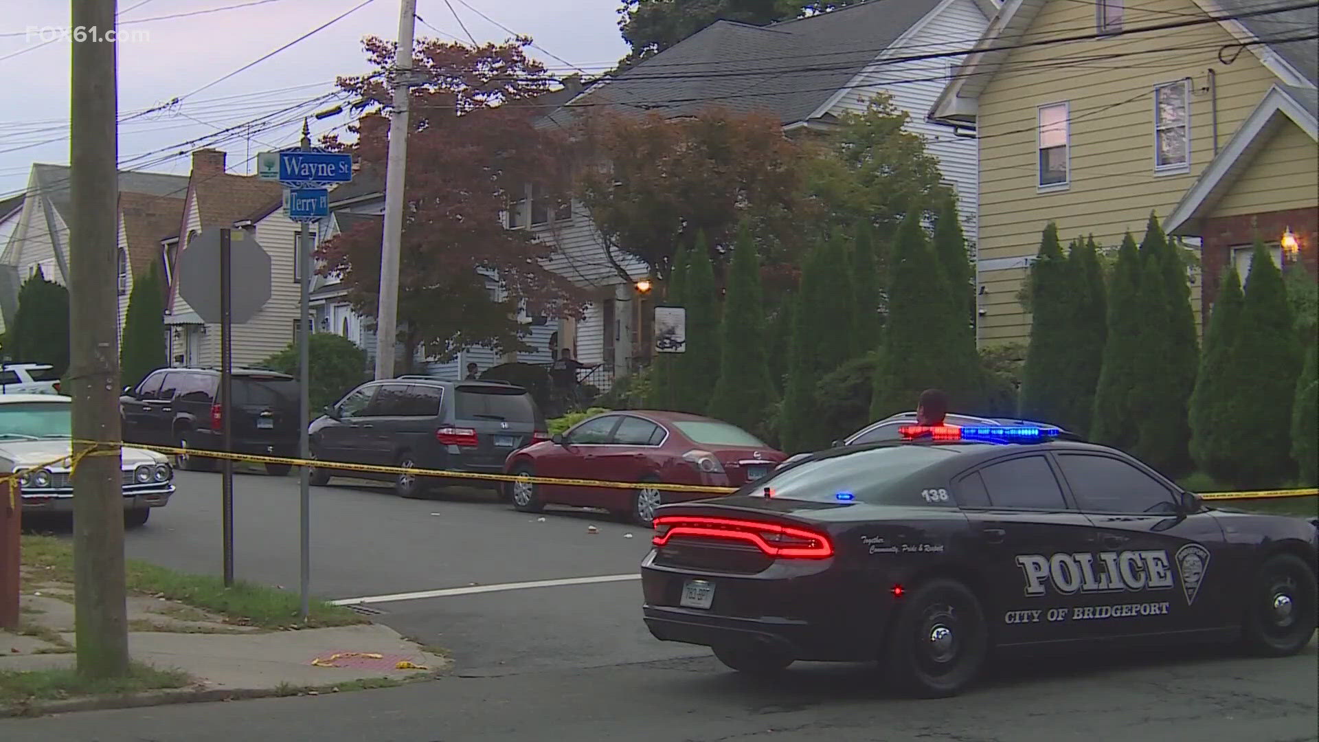 Bridgeport police said they were responding to a call for service on Terry Place when the man stabbed one of the officers in the shoulder, neck and head.