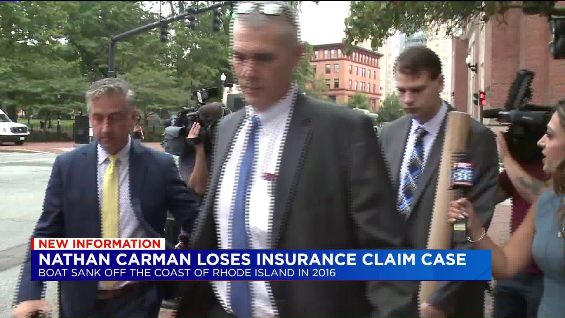 Nathan Carman loses insurance claim