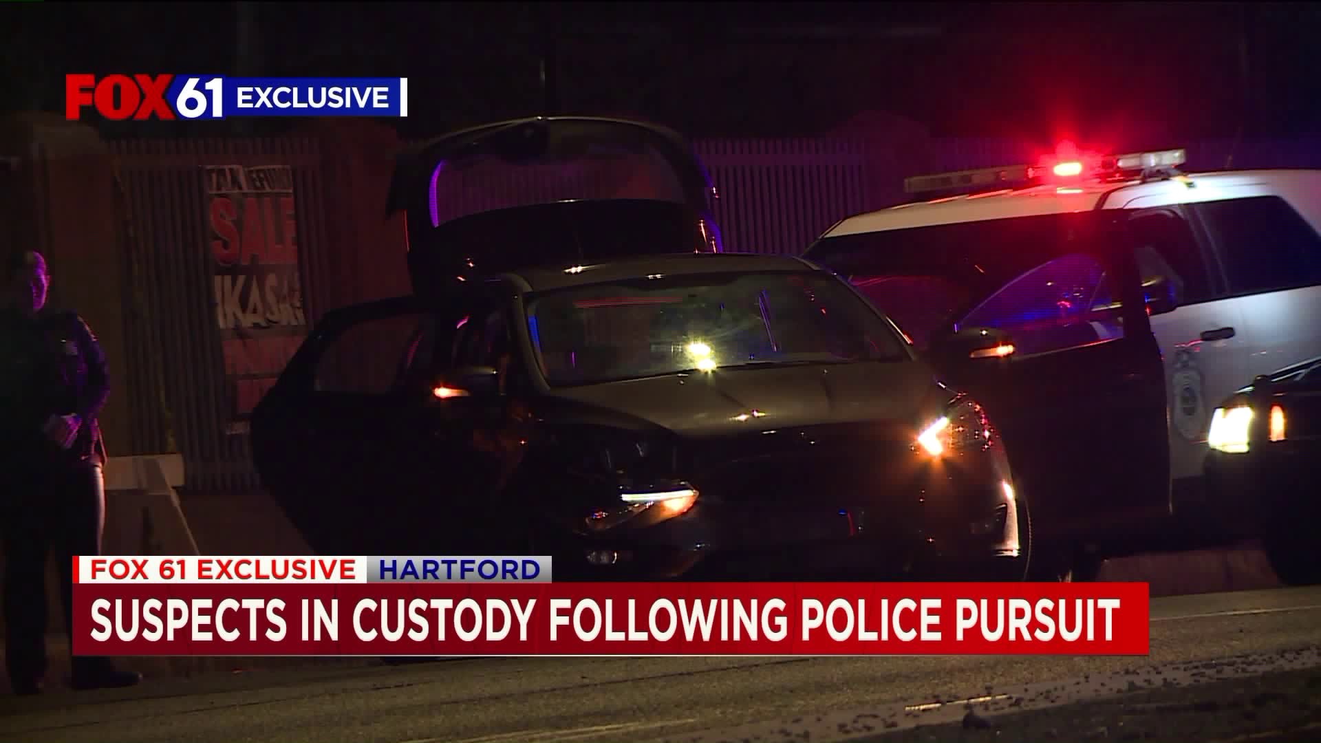Suspect in custody after police chase