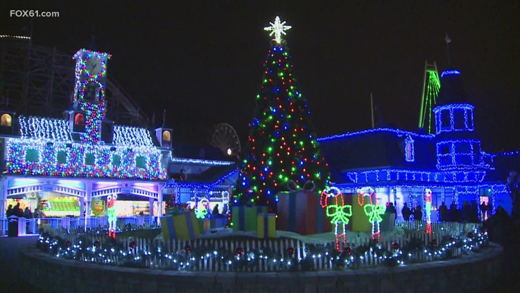 Lake Compounce lights up park with Holiday Lights for 10th year
