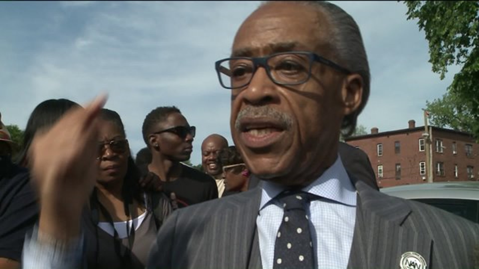 Sharpton leads Hartford march and rally