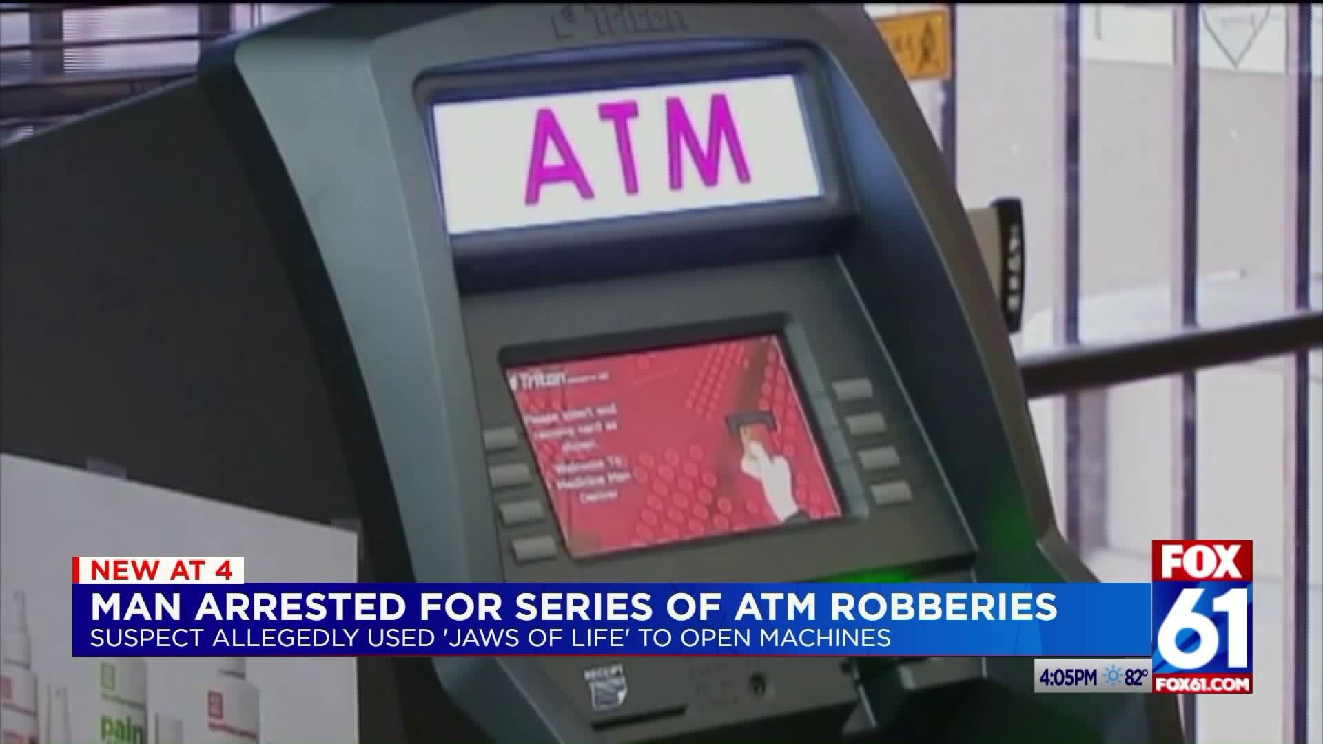 Man arrested for multiple ATM thefts