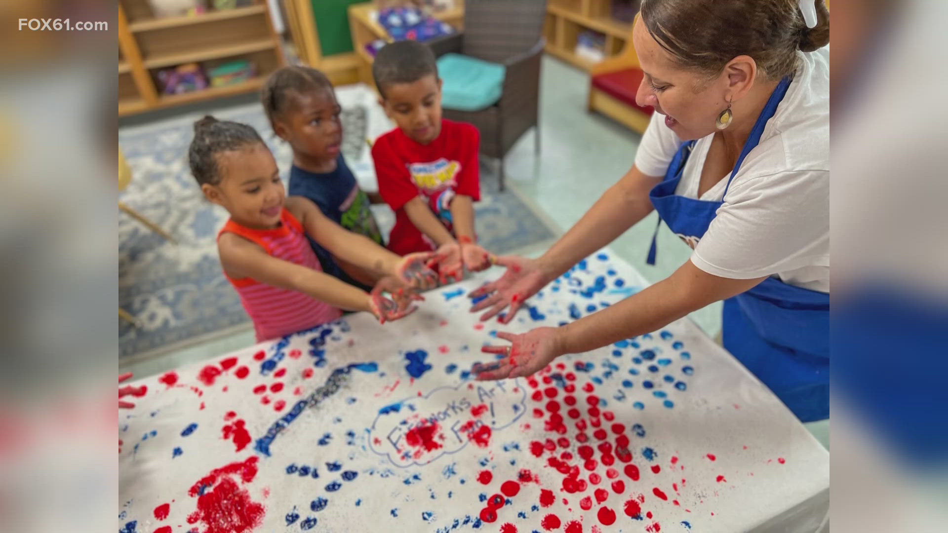 The CCDC in Hartford is celebrating the 4th of July with art in Hartford. The non-profit provides child care to children from 8 weeks to 5 years old.