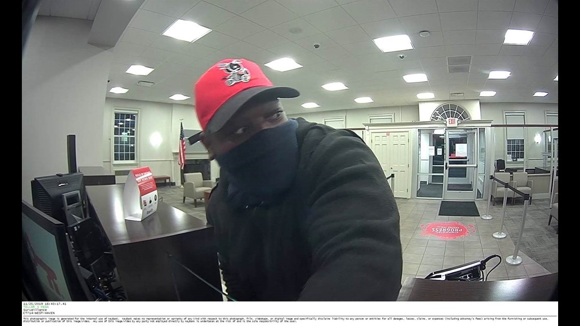 West Haven PD releases surveillance images of bank robbery suspect ...