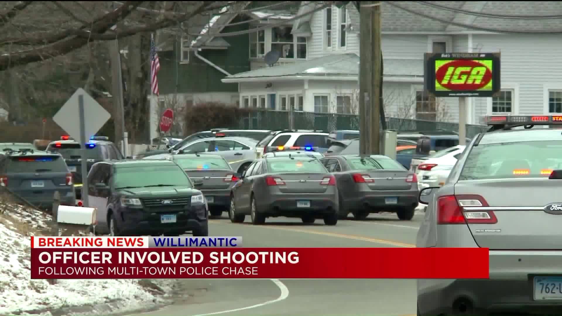 Willimantic officer involved shooting