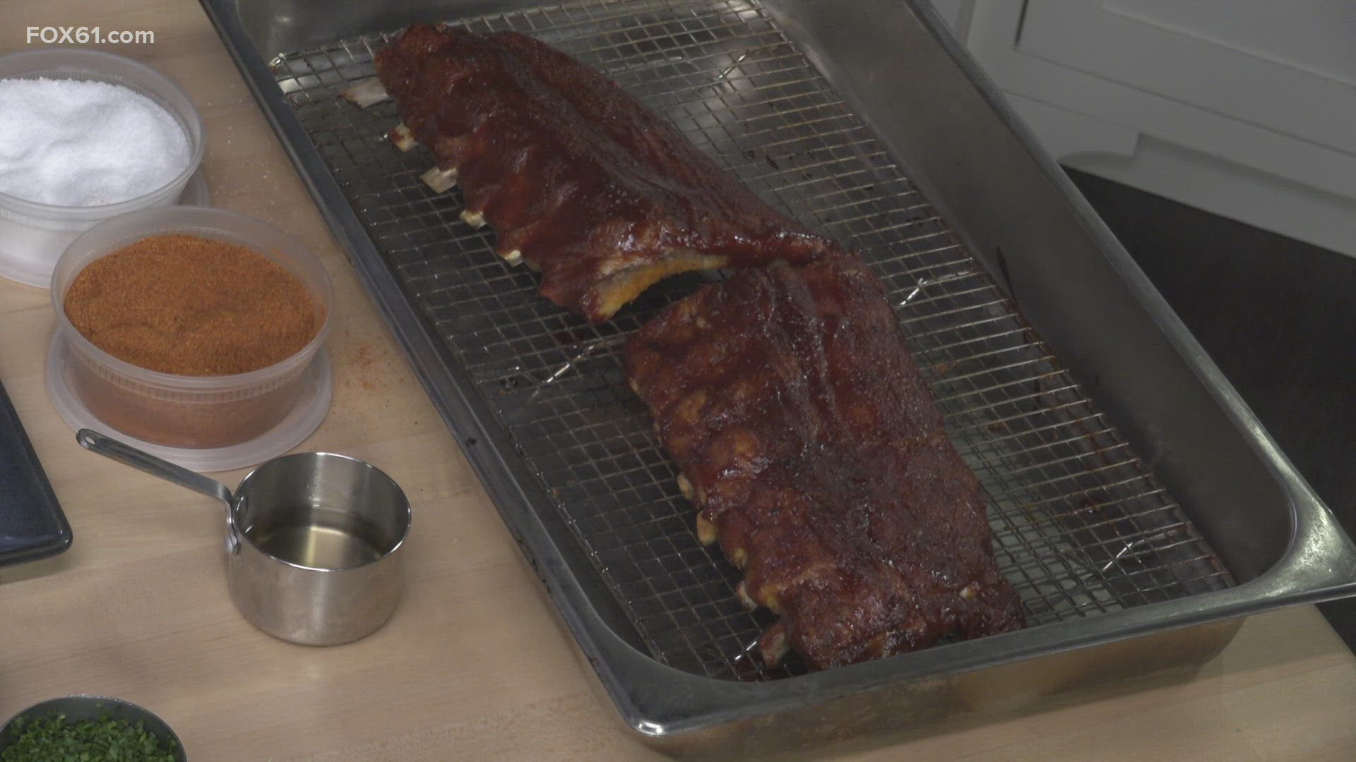 Making baby back ribs with Saltbrick Prime Steakhouse.