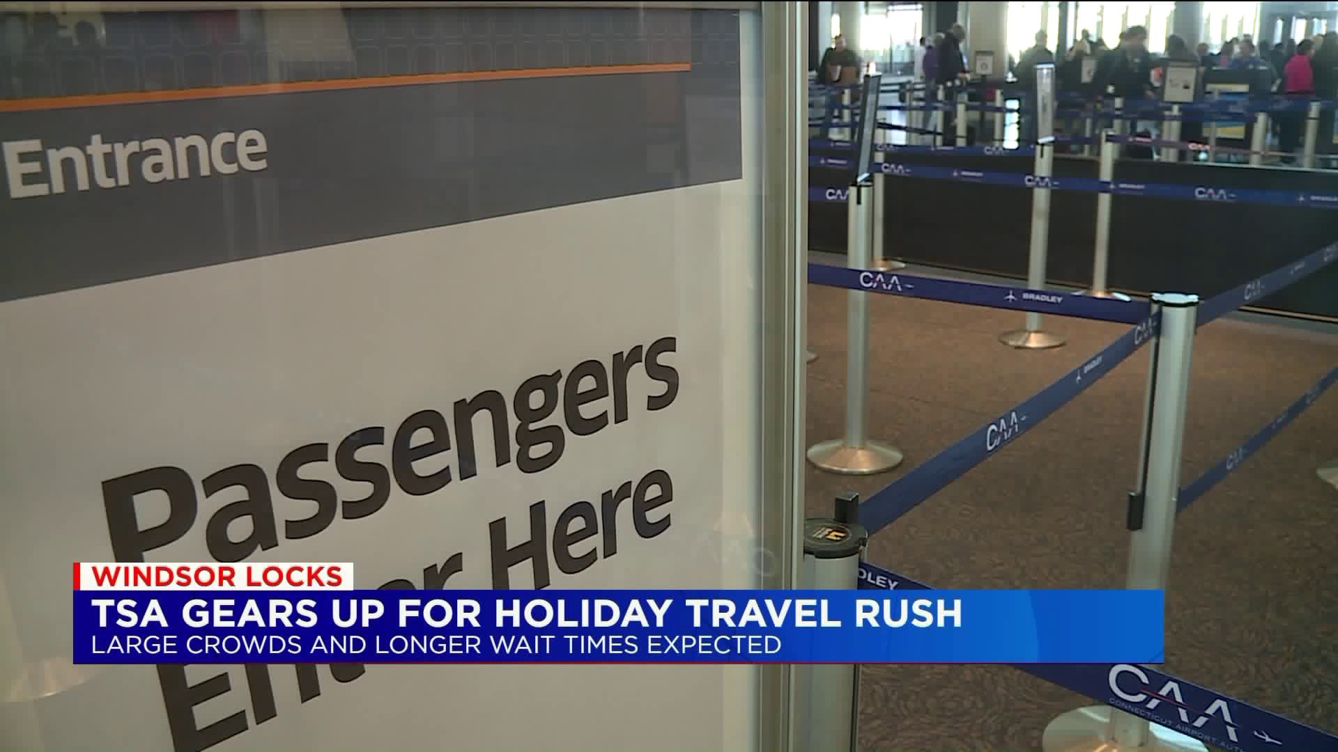 TSA expecting busy holiday travel rush at Bradley Airport