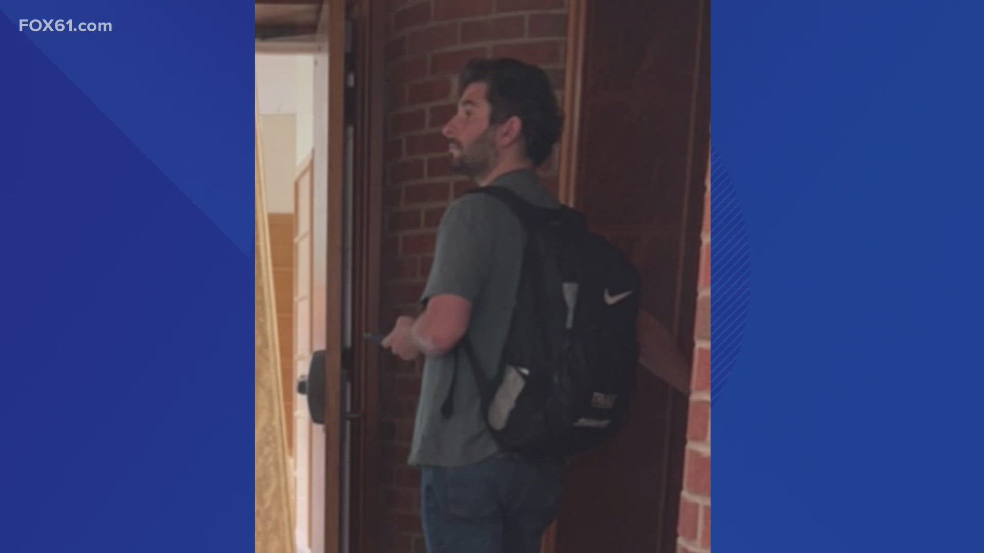 Police say the man identifies himself as "Jeff" and is around campus, but further investigation shows he isn't involved with the school at all.