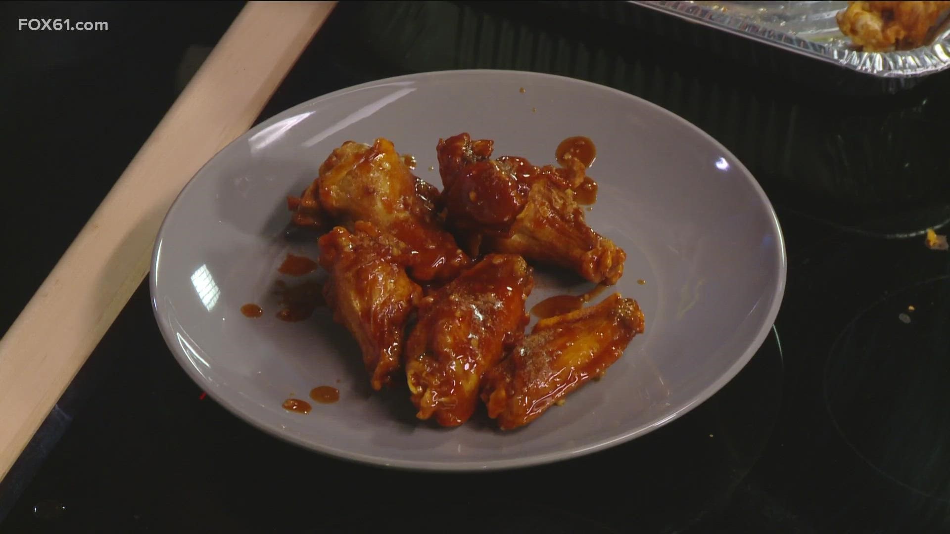 JJ Stacks in Brookfield shows off its chicken wings with over 70 different varieties and other big game eats.
