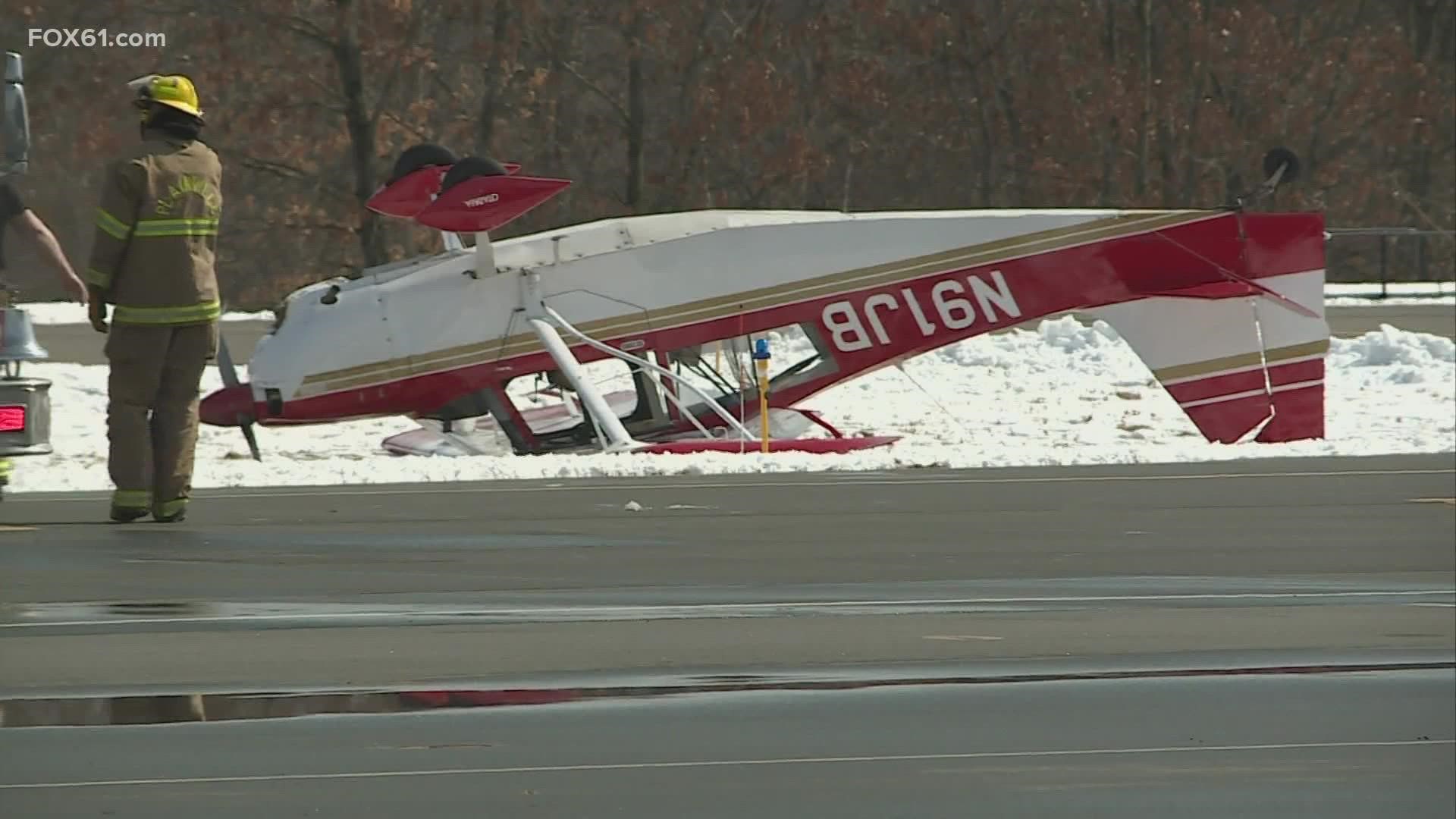 Pilot of the plane is reported to only have suffered a hand injury