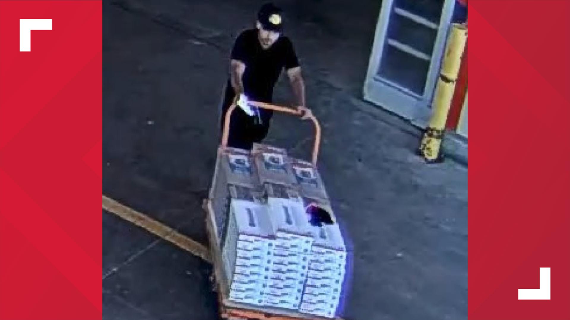 Alleged Home Depot fraudster wanted for stealing more than $3,000 of flooring ma...