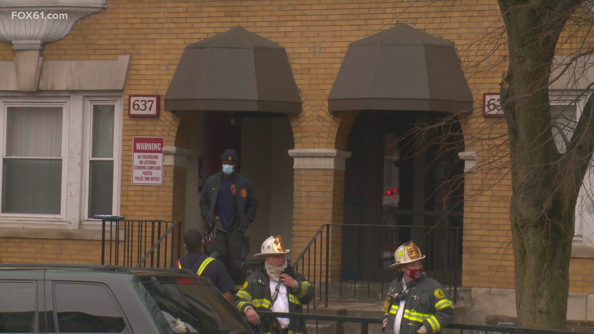 Most were being treated for smoke inhalation after an early morning fire on Broad Street.