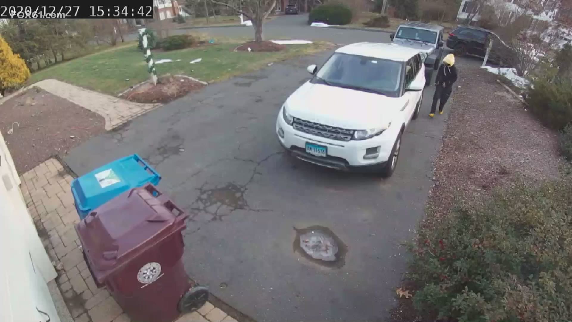 A Farmington family was shocked to find their car stolen, even though it was blocked in their driveway