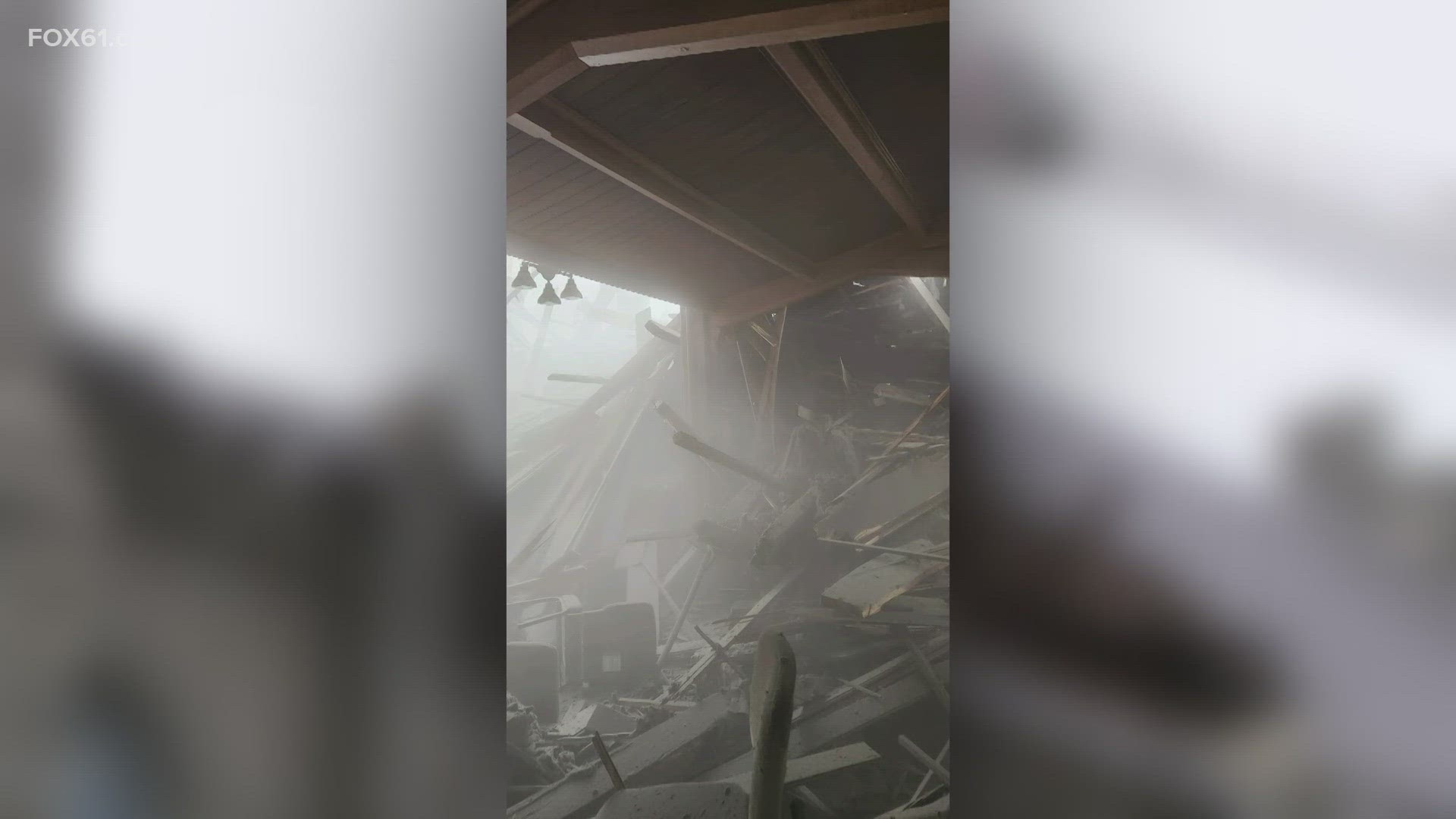 A woman recalls being inside of the church at the time of the collapse.