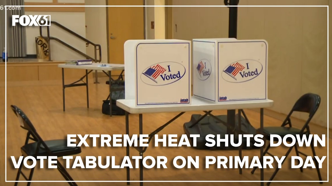 Extreme heat shuts down vote tabulator on Primary Day