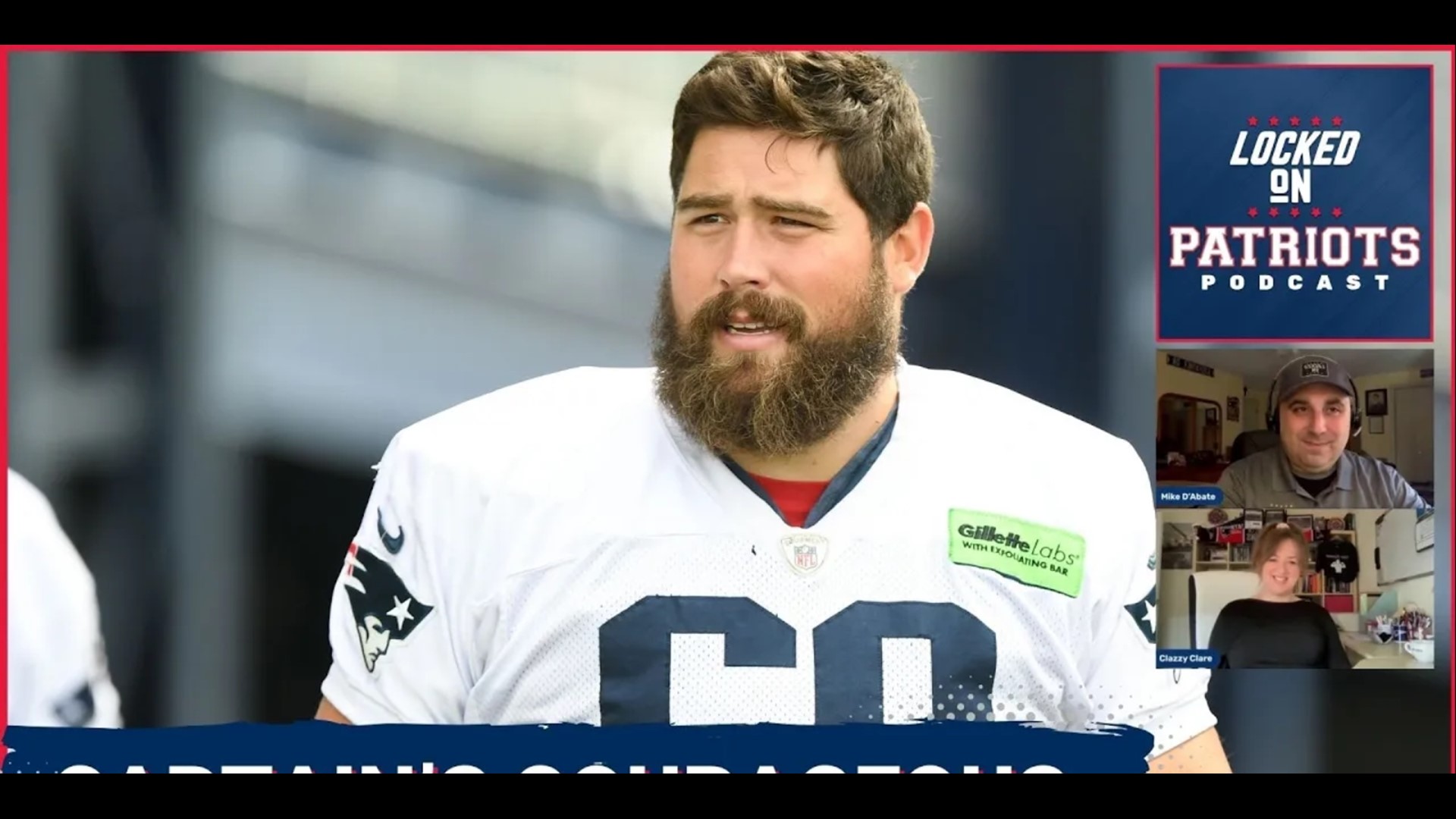 Less than 24 hours after being feared lost for the season due to a thigh injury, New England Patriots center David Andrews was back at practice.