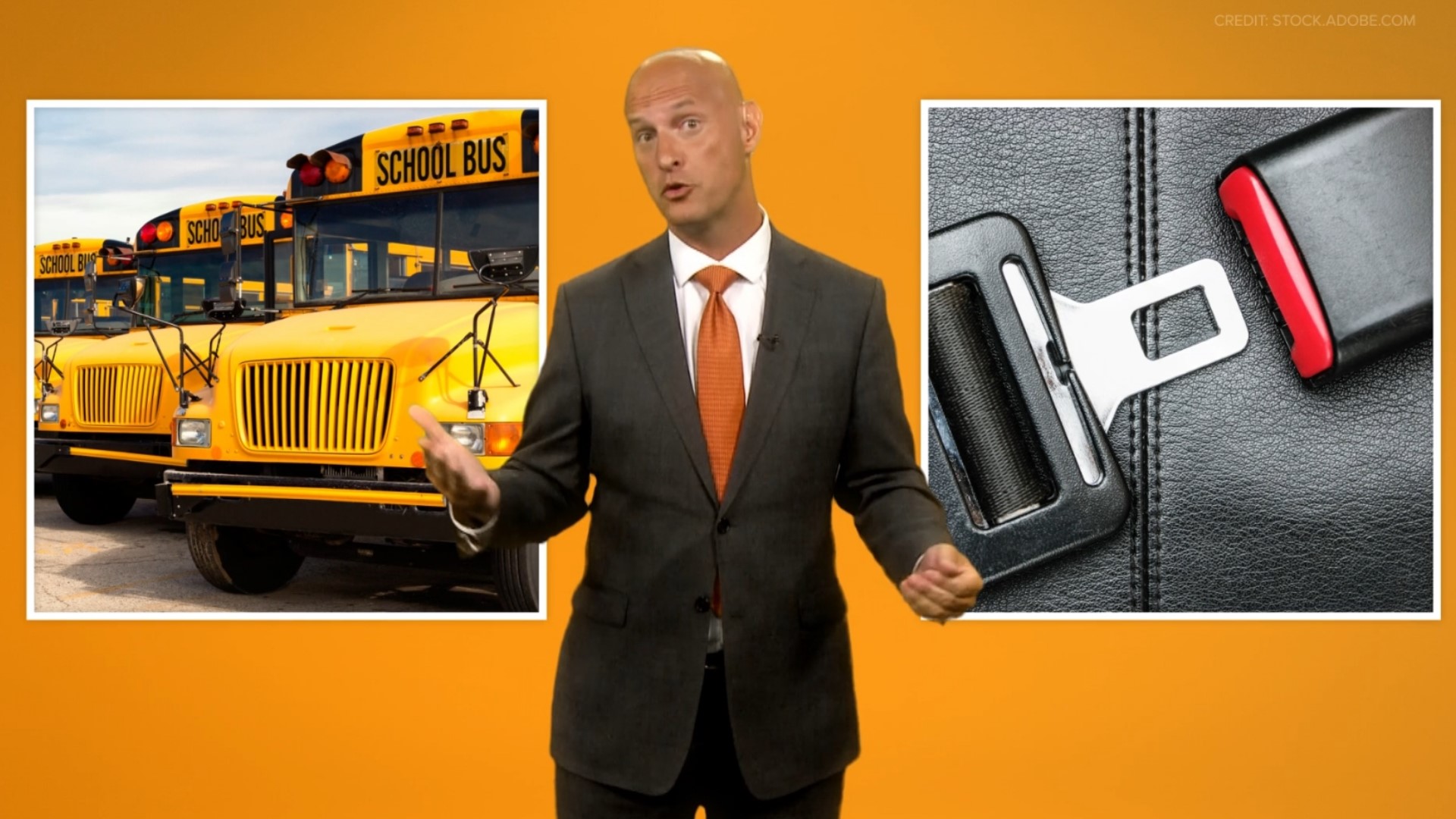 FOX61 anchor Tim Lammers explains why school buses don't usually have seat belts.