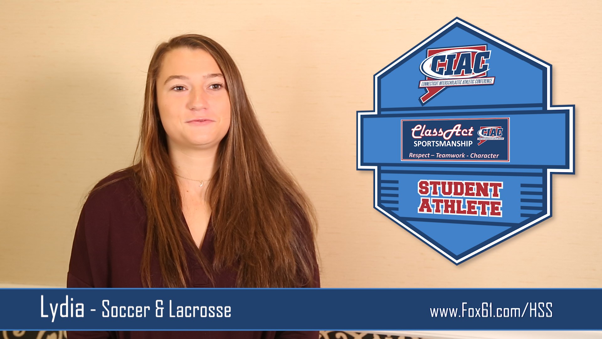 Lydia explains what being a class act athlete means to her.