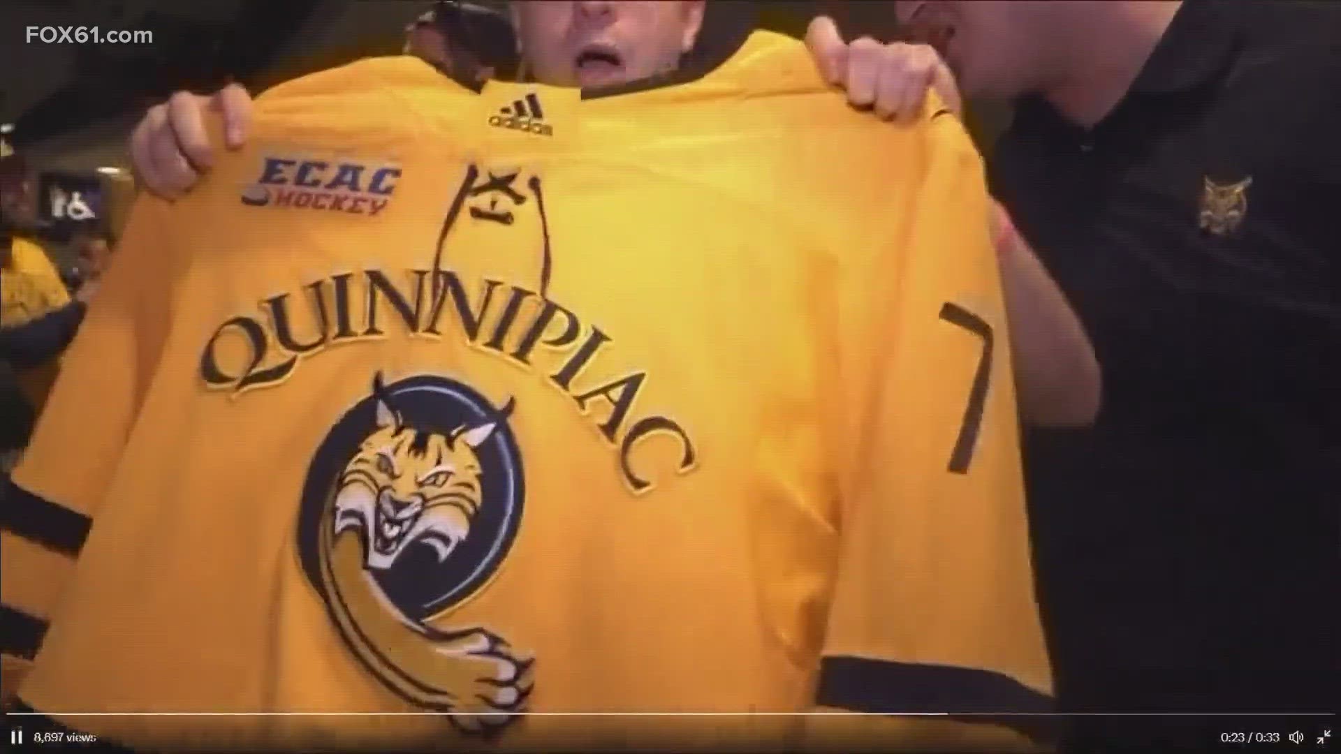 Quinnipiac's Bobcats hope to clinch the title at Frozen Four