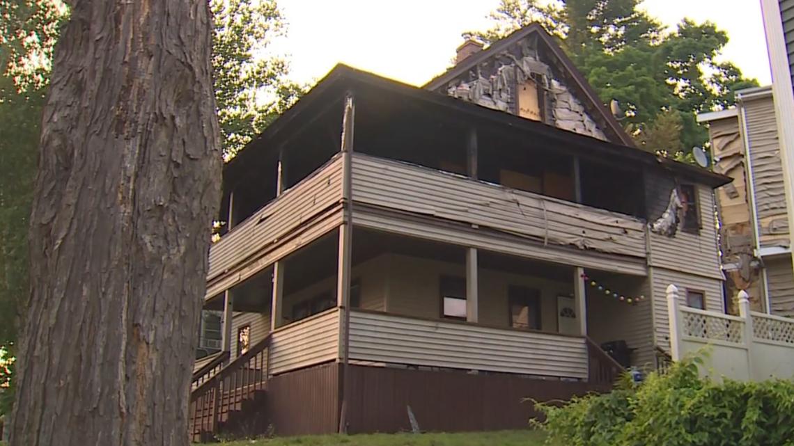 Bristol, Conn. Firefighters Extinguish House Fire In Hot Weather ...