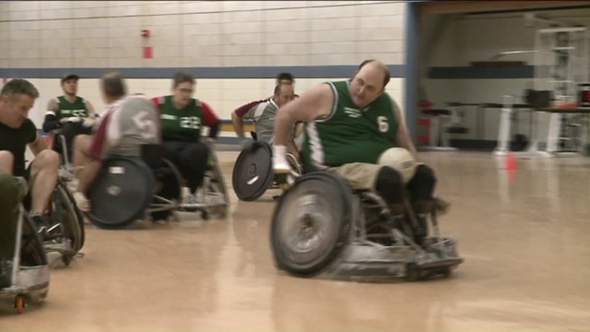 Wheelchair rugby team competes to benefit hospital