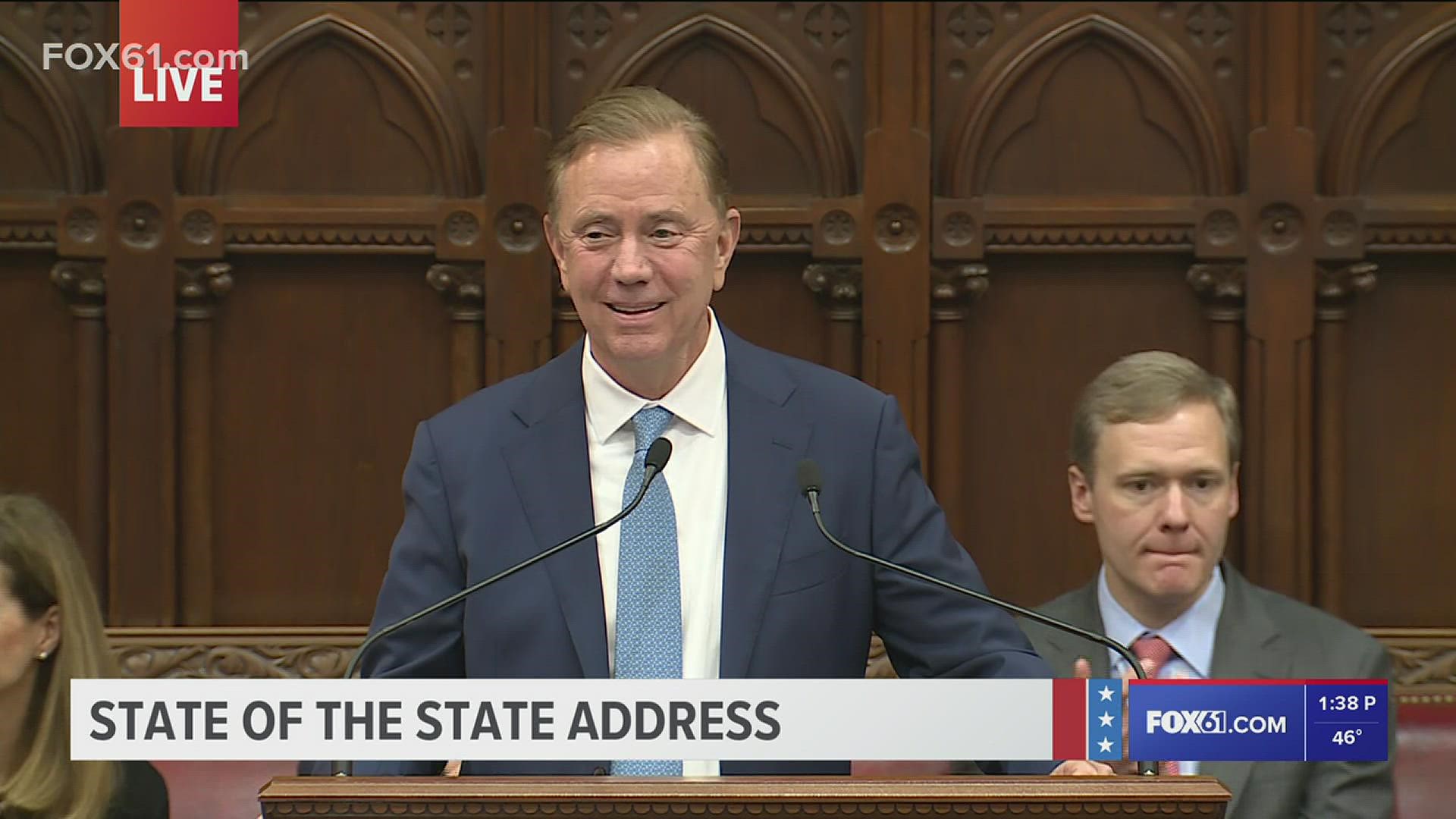 Gov. Ned Lamont delivered the State of the State address.