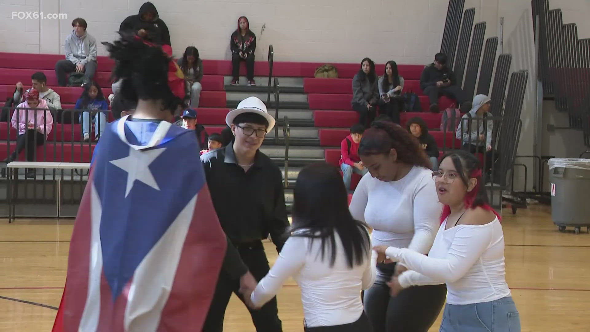 It is the last four days of Hispanic Heritage Month, which is observed through Oct. 15. In New Haven on Friday, high school students had a chance to celebrate.