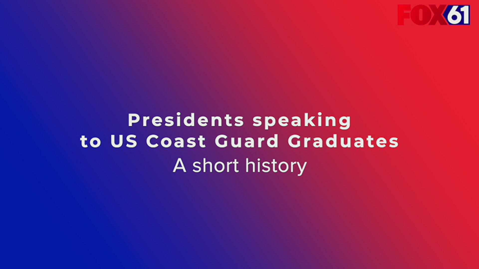 Biden spoke to graduates at USCGA when he was Vice President in 2013