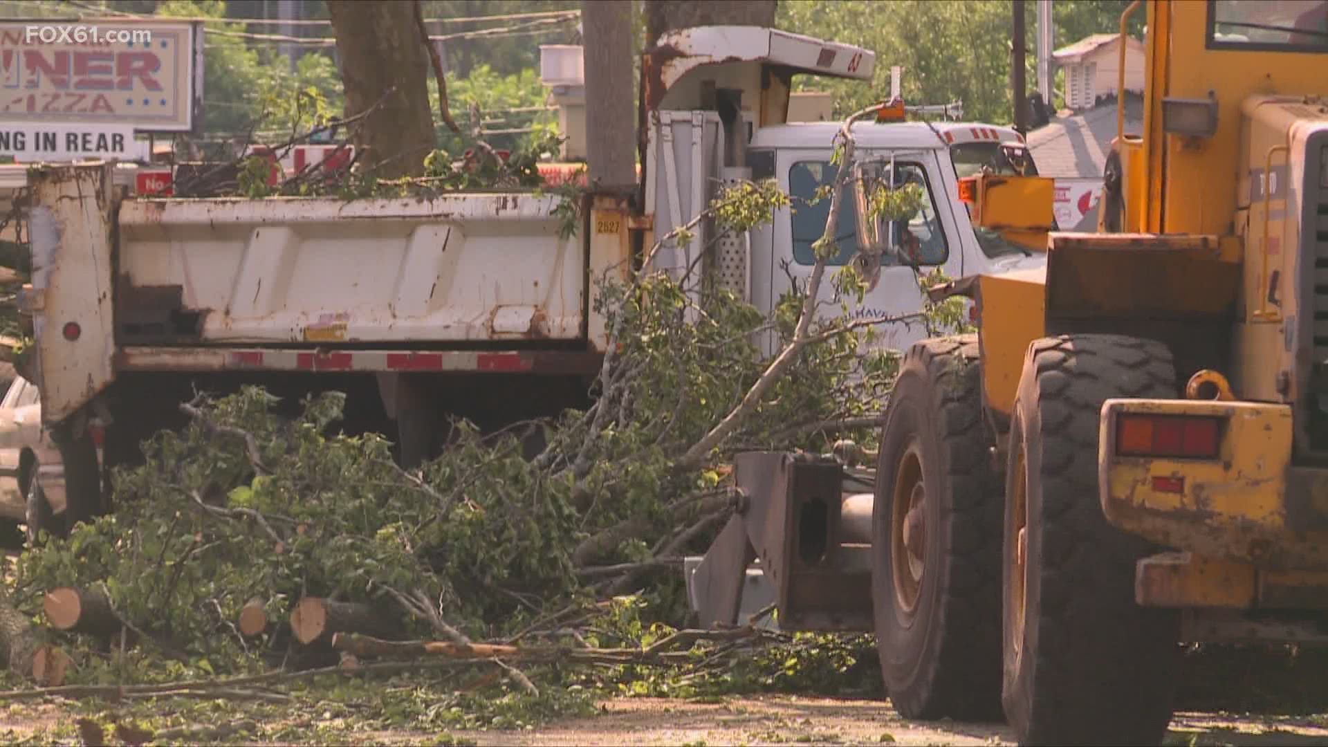 New Haven and United Illuminating had crews out all evening to clear high impact areas to allow for easier travel. The city says libraries are open for charging.