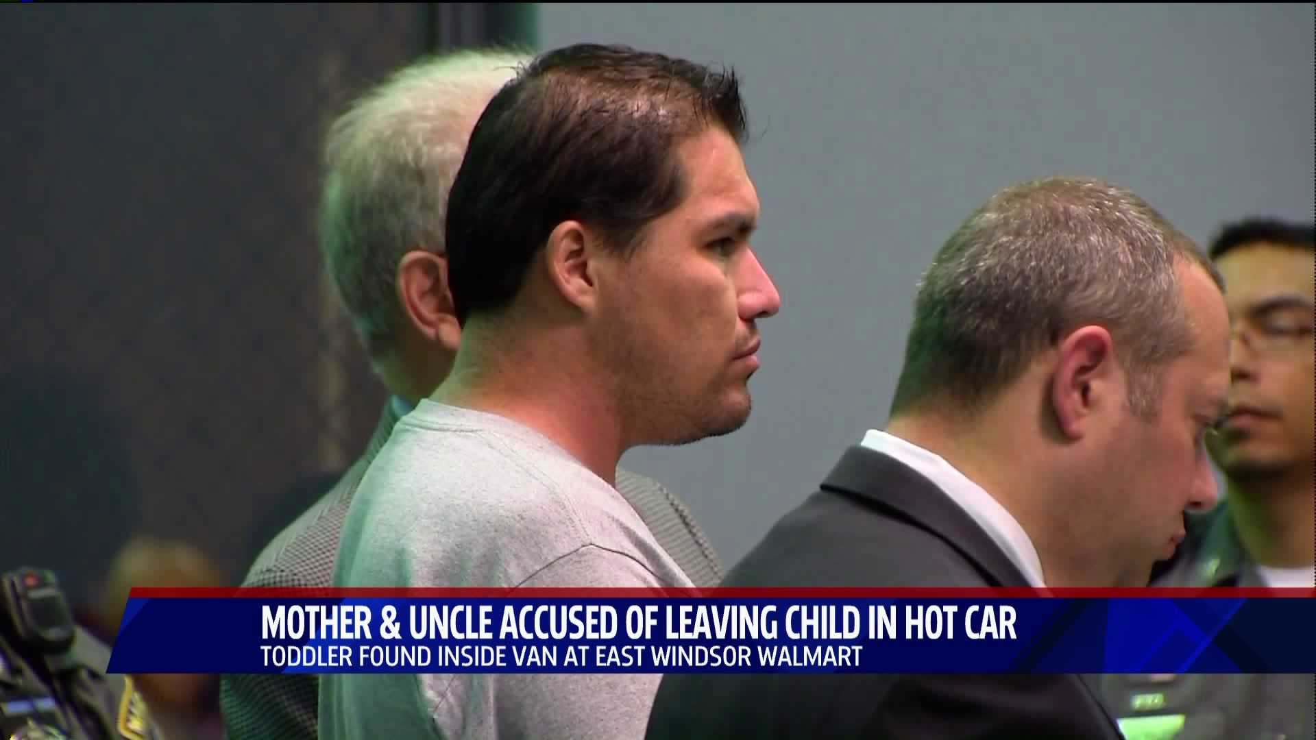 Mother and uncle accused of leaving child in car