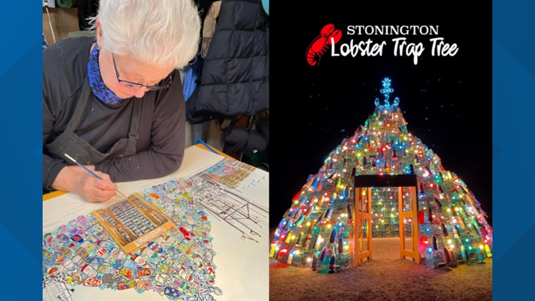 Stonington's popular Lobster Trap Tree is now a 1,000-piece puzzle