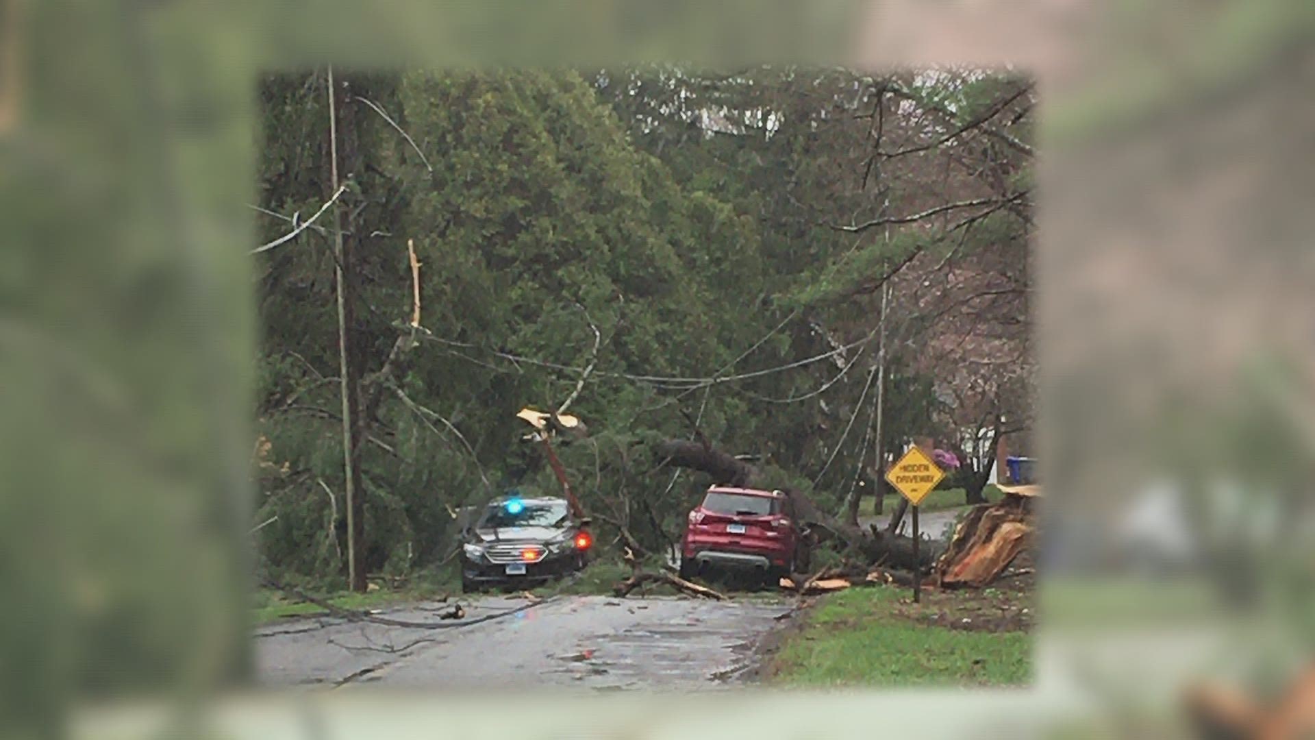 Thousands of people were left without power for hours.