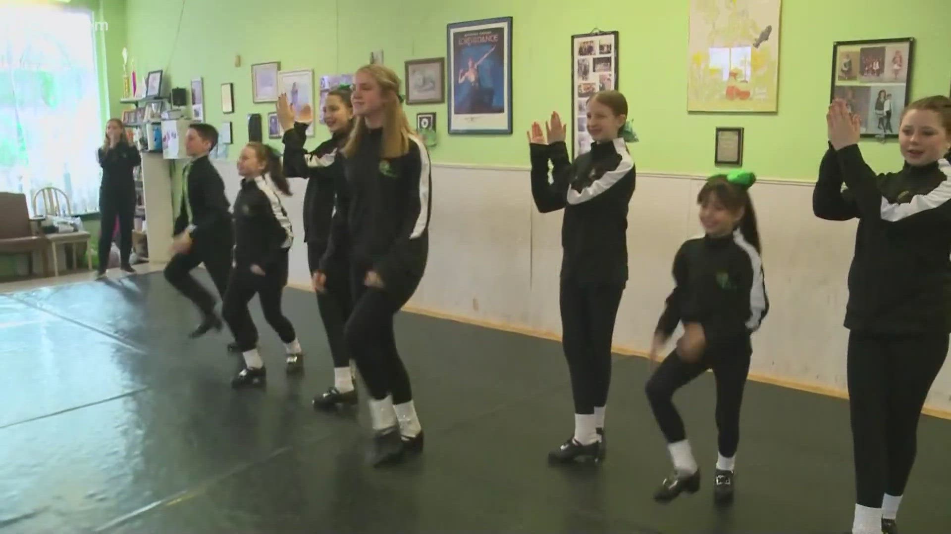The schools students will tour throughout Connecticut io Friday showcasing the tradition of Irish step-dancing