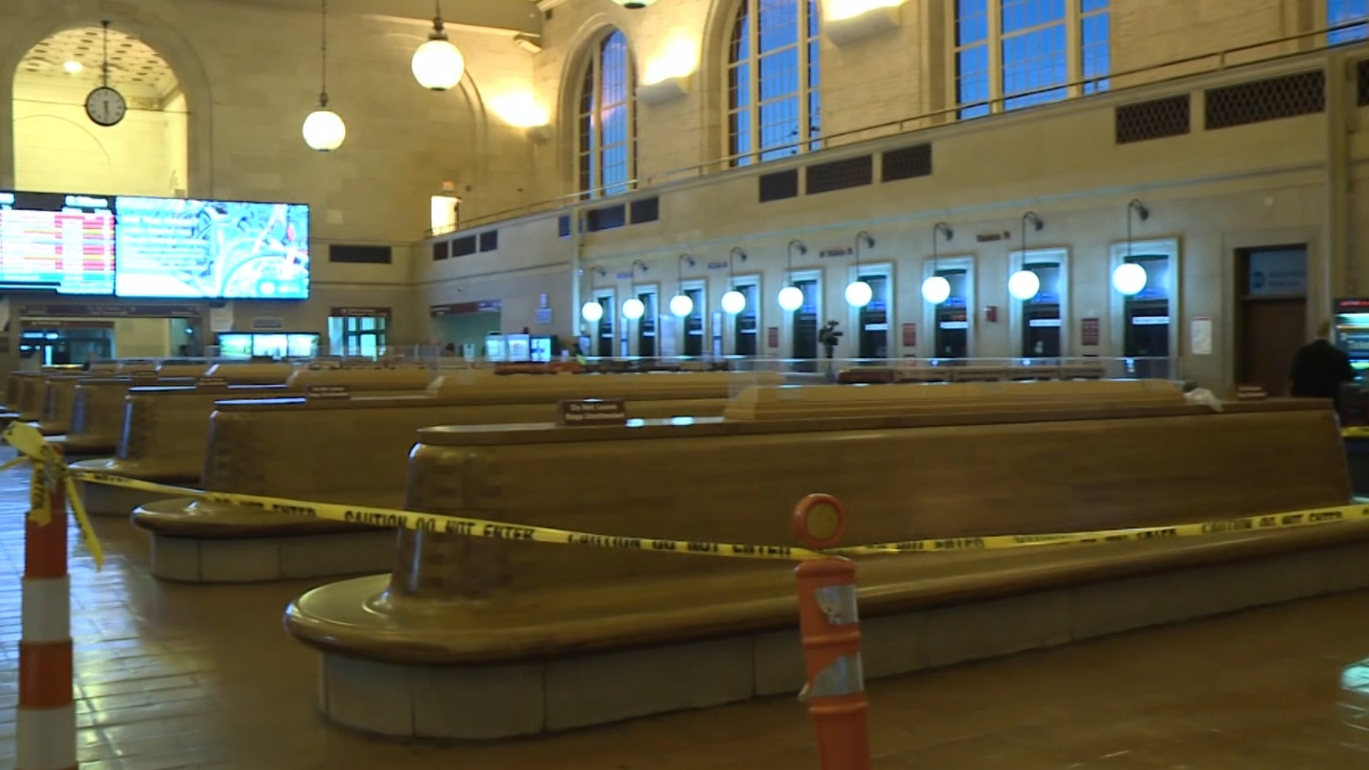 The seats at New Haven’s Union Station underwent a deep cleaning after reports of bedbugs surfaced recently. The seating areas reopened to the public Tuesday.