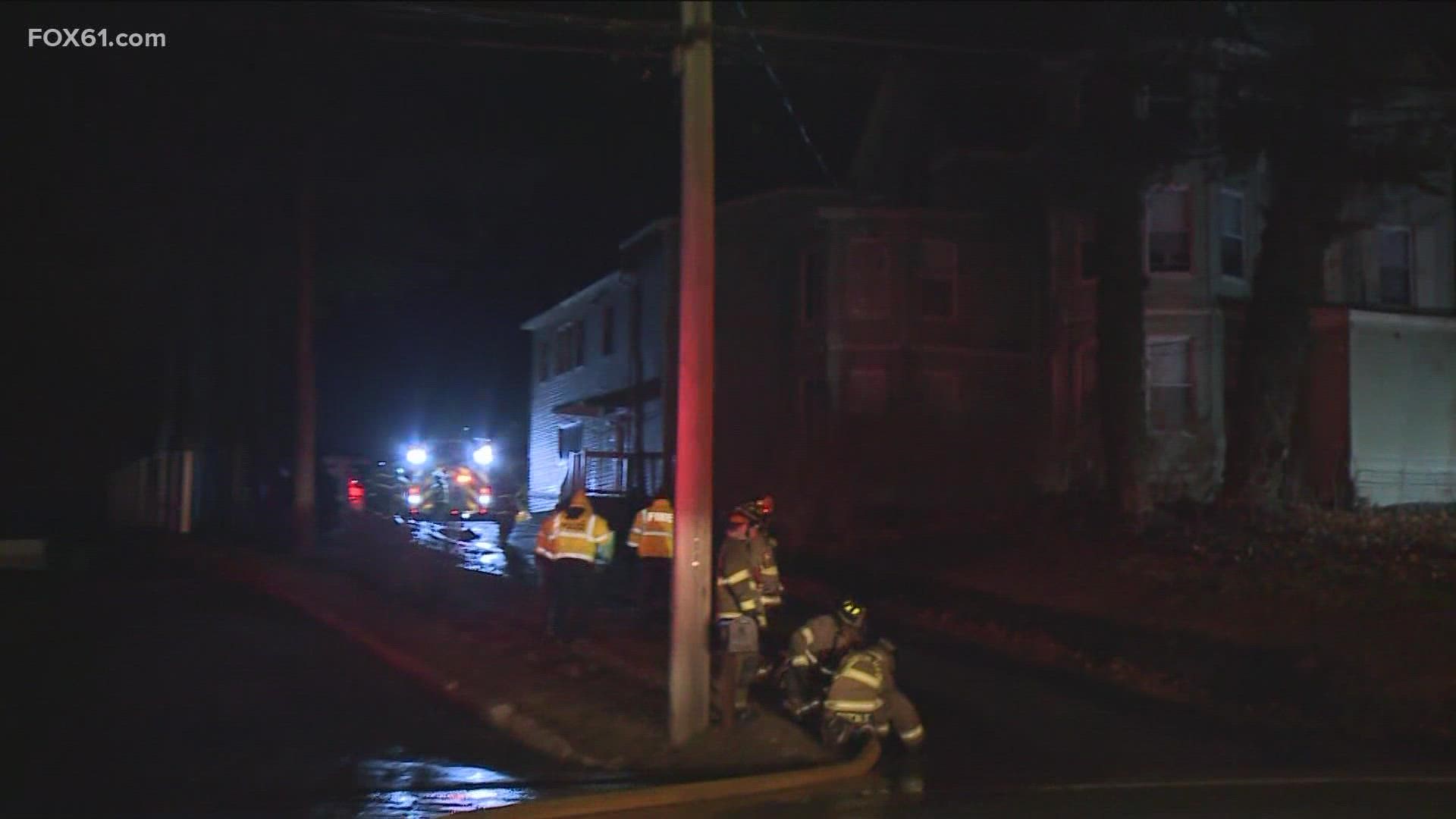 The fire was located at Quinnipiac Avenue in North Haven.