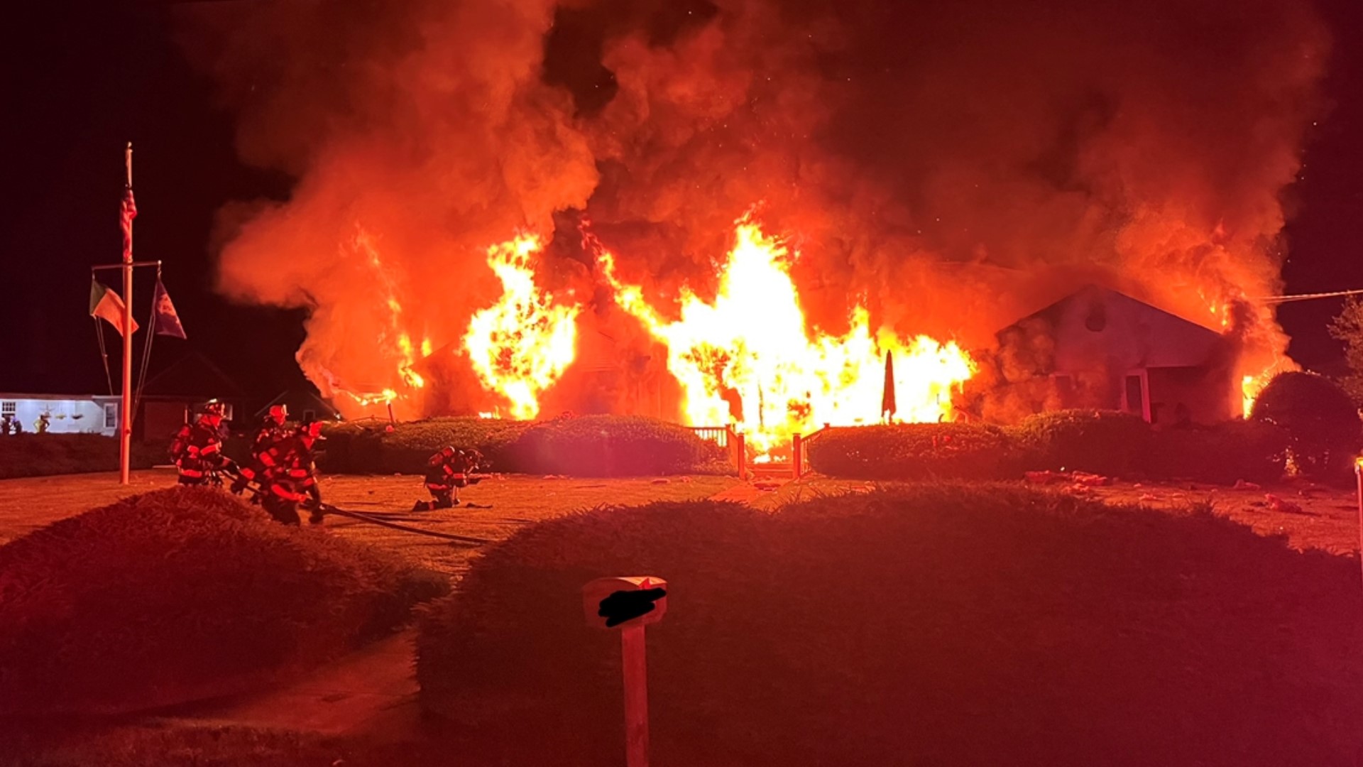 Neighbors on Maple Ave. in Old Saybrook are on edge Thursday after what officials said appeared to be an explosion that sparked a fire at a house.