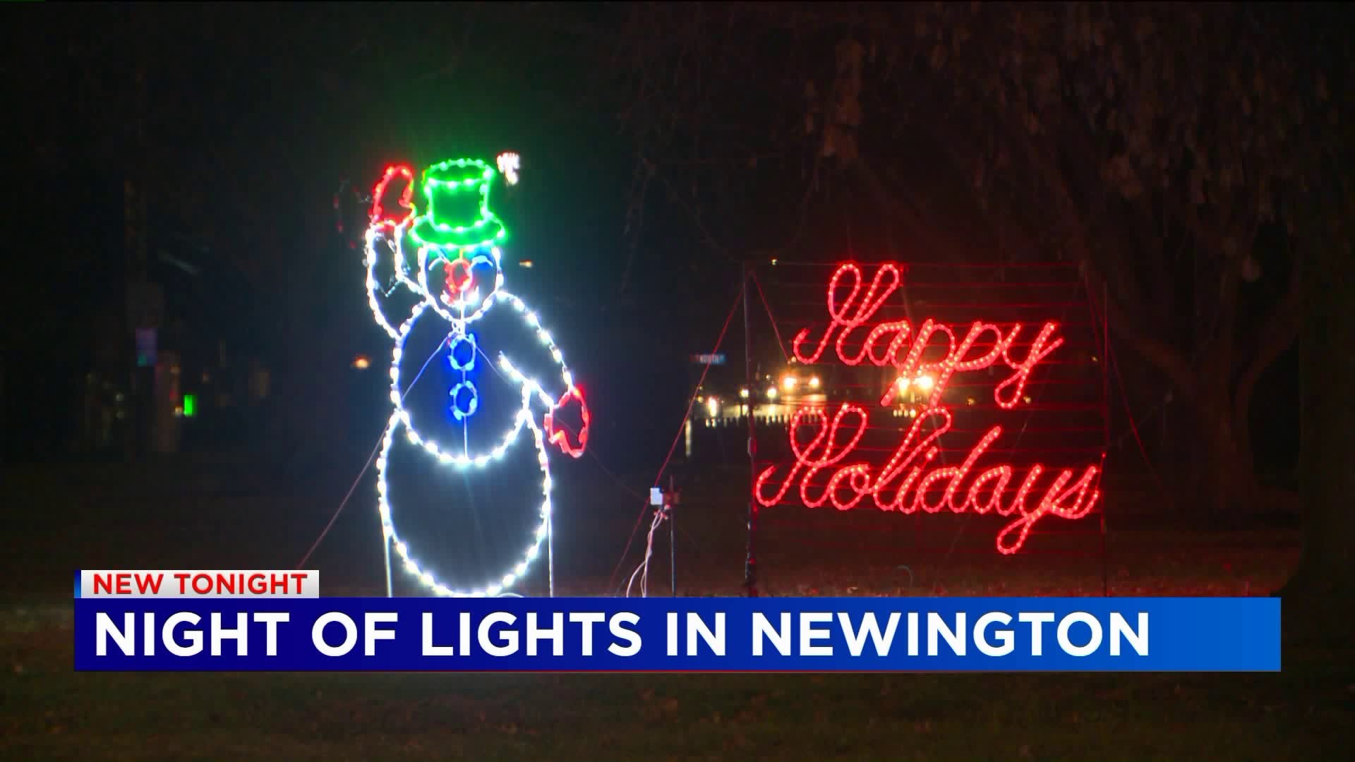Large Crowd gathers in Newington to celebrate the newly expanded Night of Lights Carol Sing