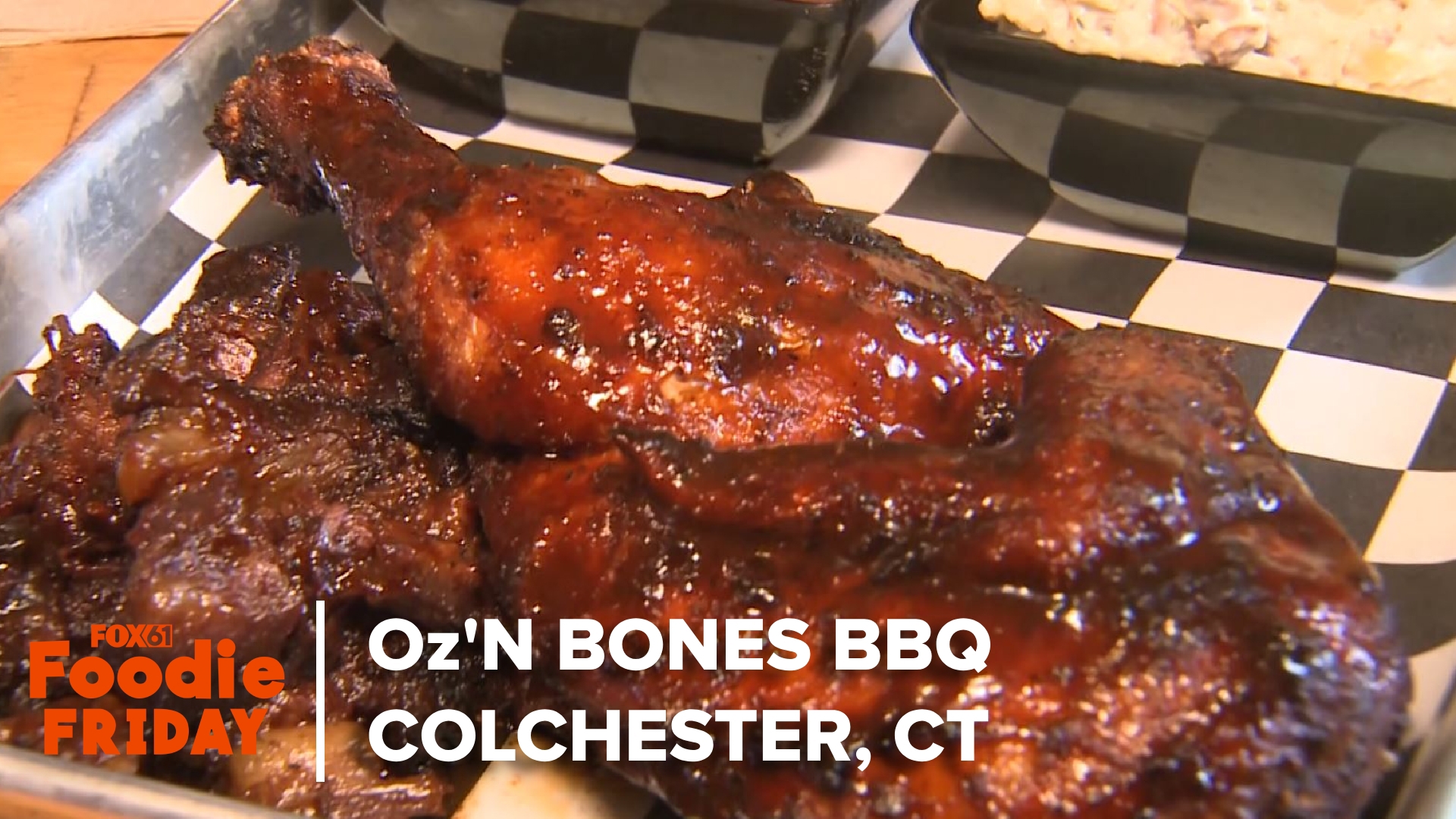 FOX61's Symphonie Privett visits Oz'N Bones BBQ in Colchester for this week's Foodie Friday.