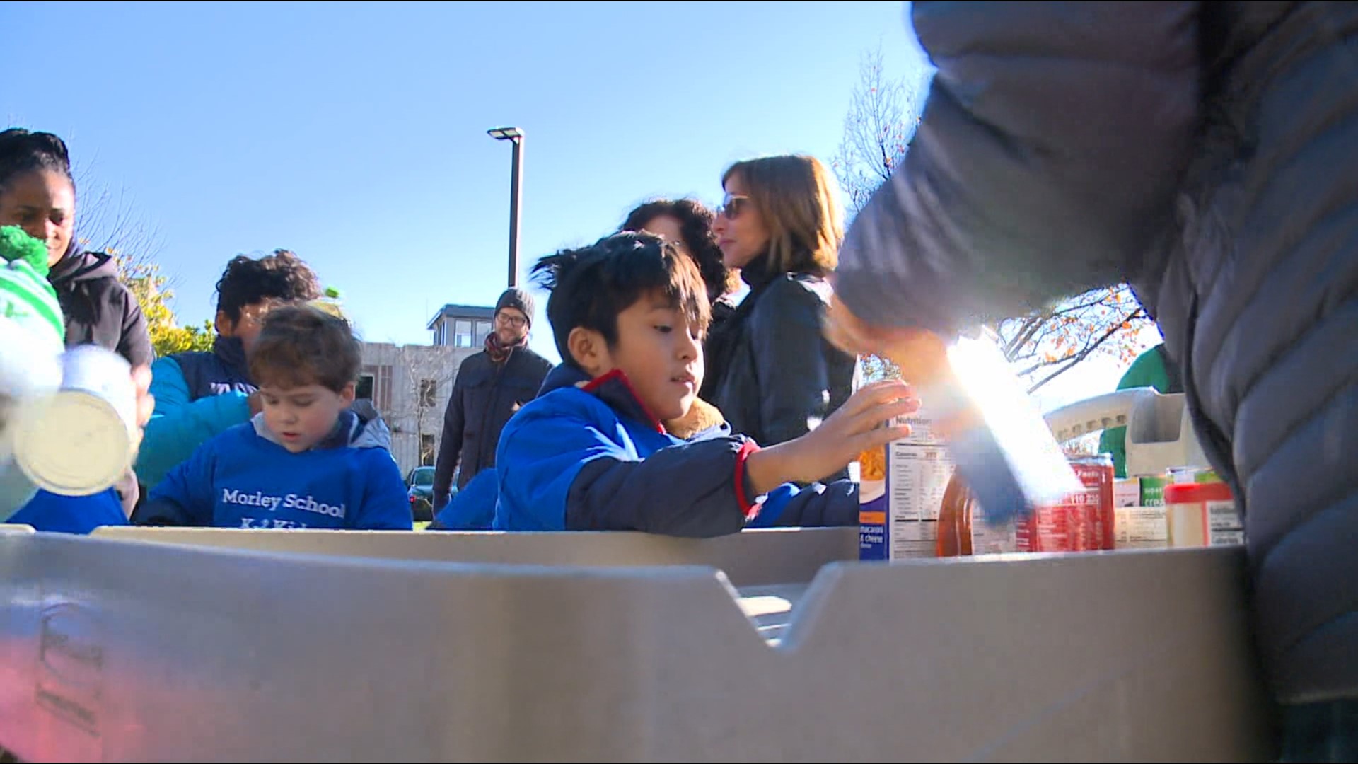 This is the 29th year students at Morley School in West Hartford are donating items to the town's food pantry.