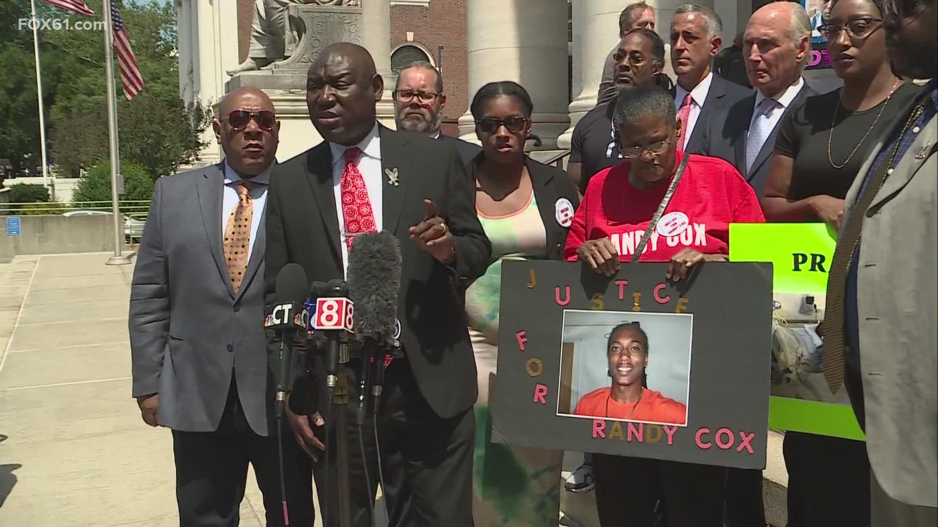 Cox's mother, two sisters and civil rights attorney Ben Crump argued that Cox's constitutional rights were violated in a press conference on Friday.