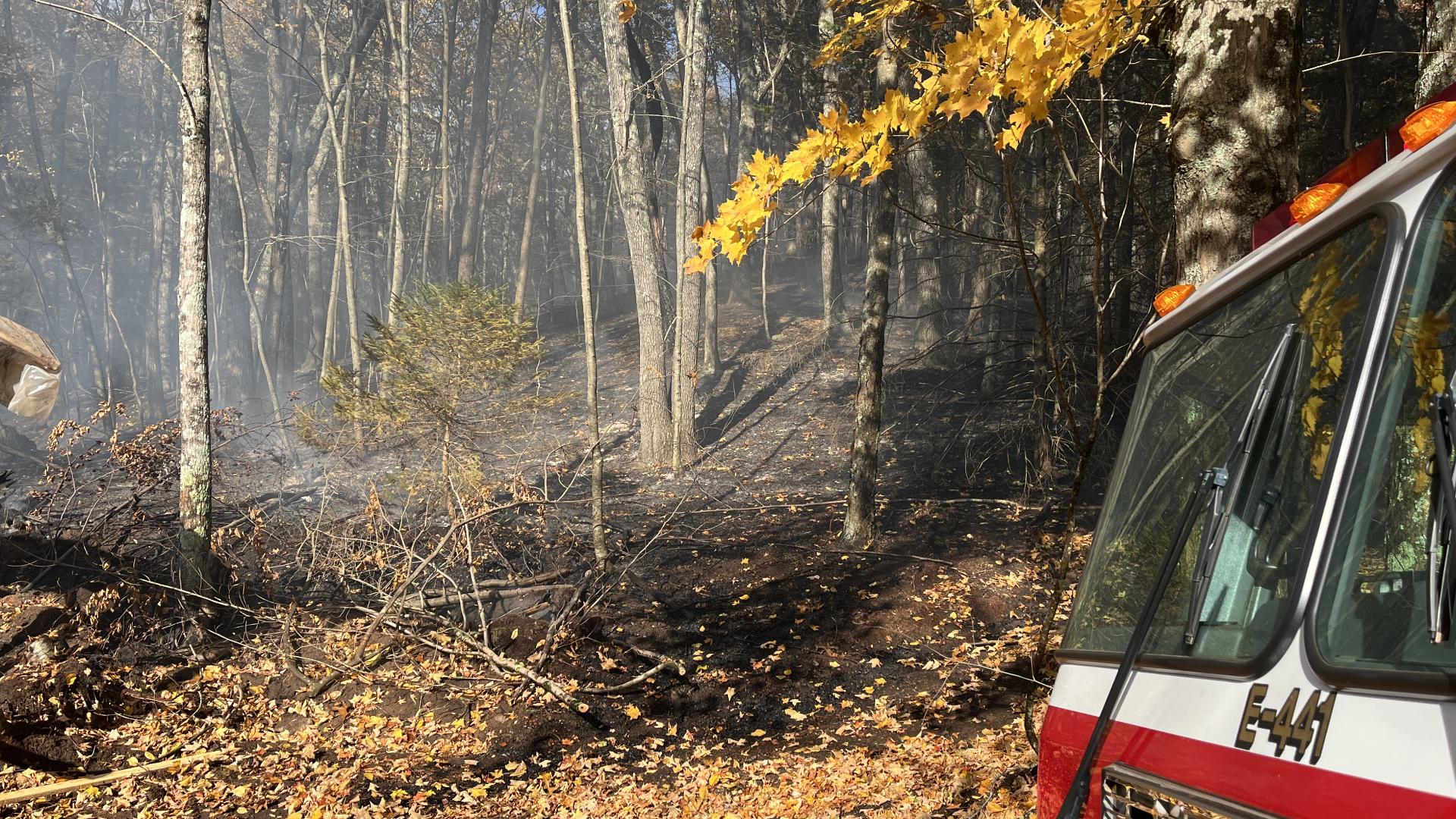 Conn. firefighters battle brush fires in multiple towns