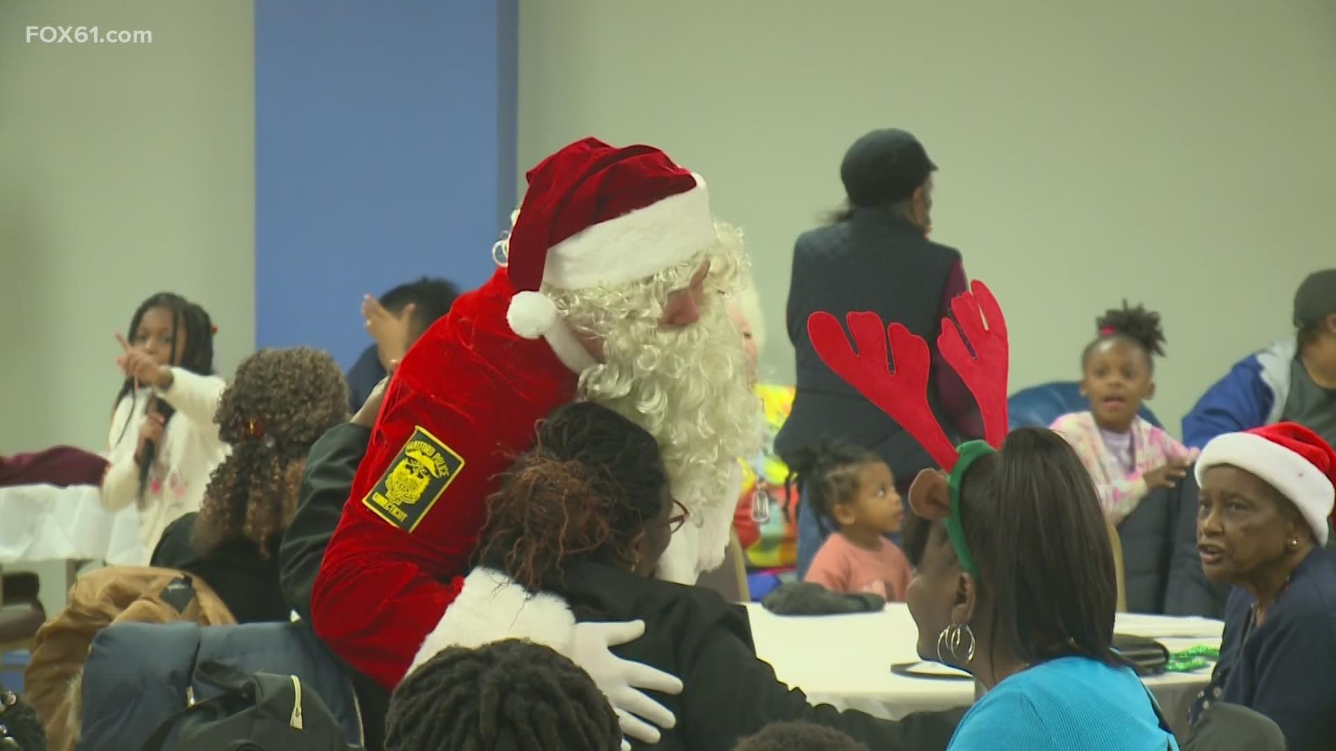A celebration with dinner, presents and even getting to see Santa. The goal was to show support for families impacted by gun violence during what can be a difficult