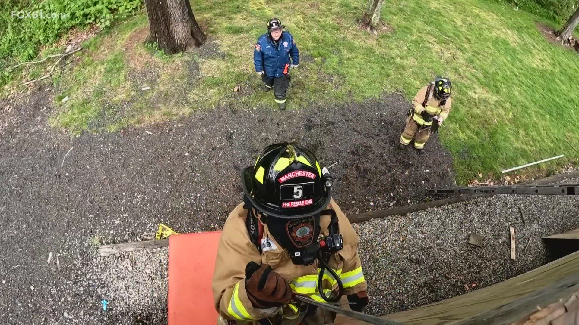 A department initiative has firefighters using the personal escape systems.