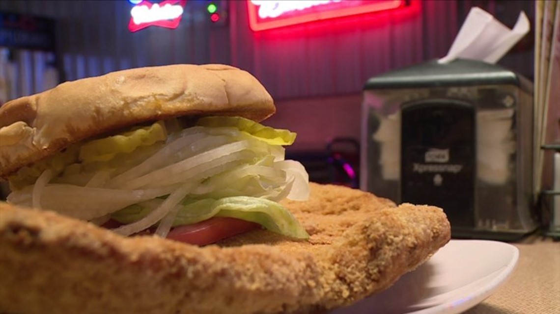 Monster fried tenderloin started as a joke, but became a town favorite