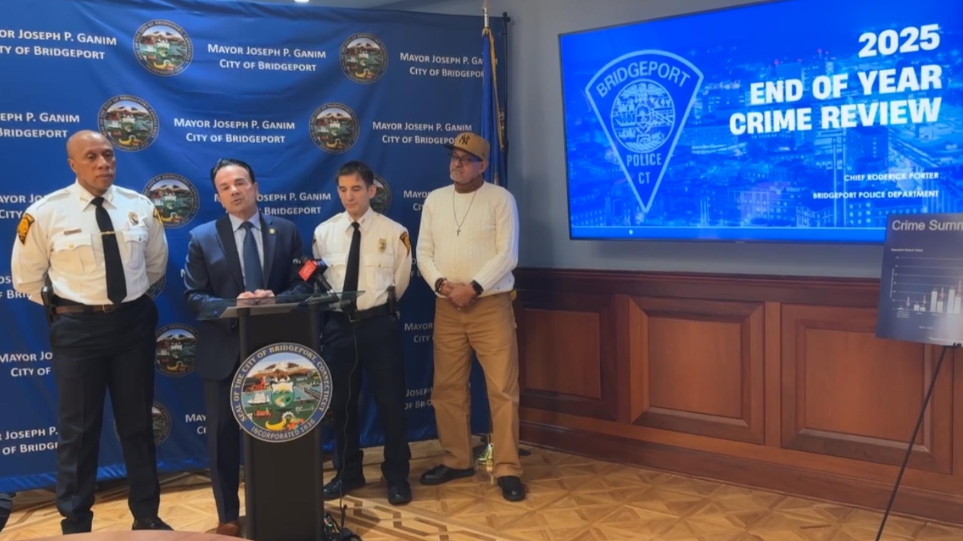 Mat Rately Bridgeport police celebrate major reduction in crime in 2025, hope 2026 ...